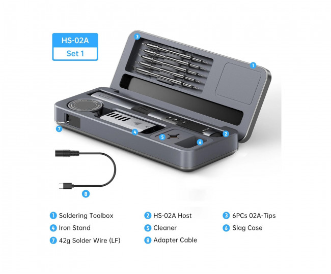 Професійний набір для паяння FNIRSI HS-02A